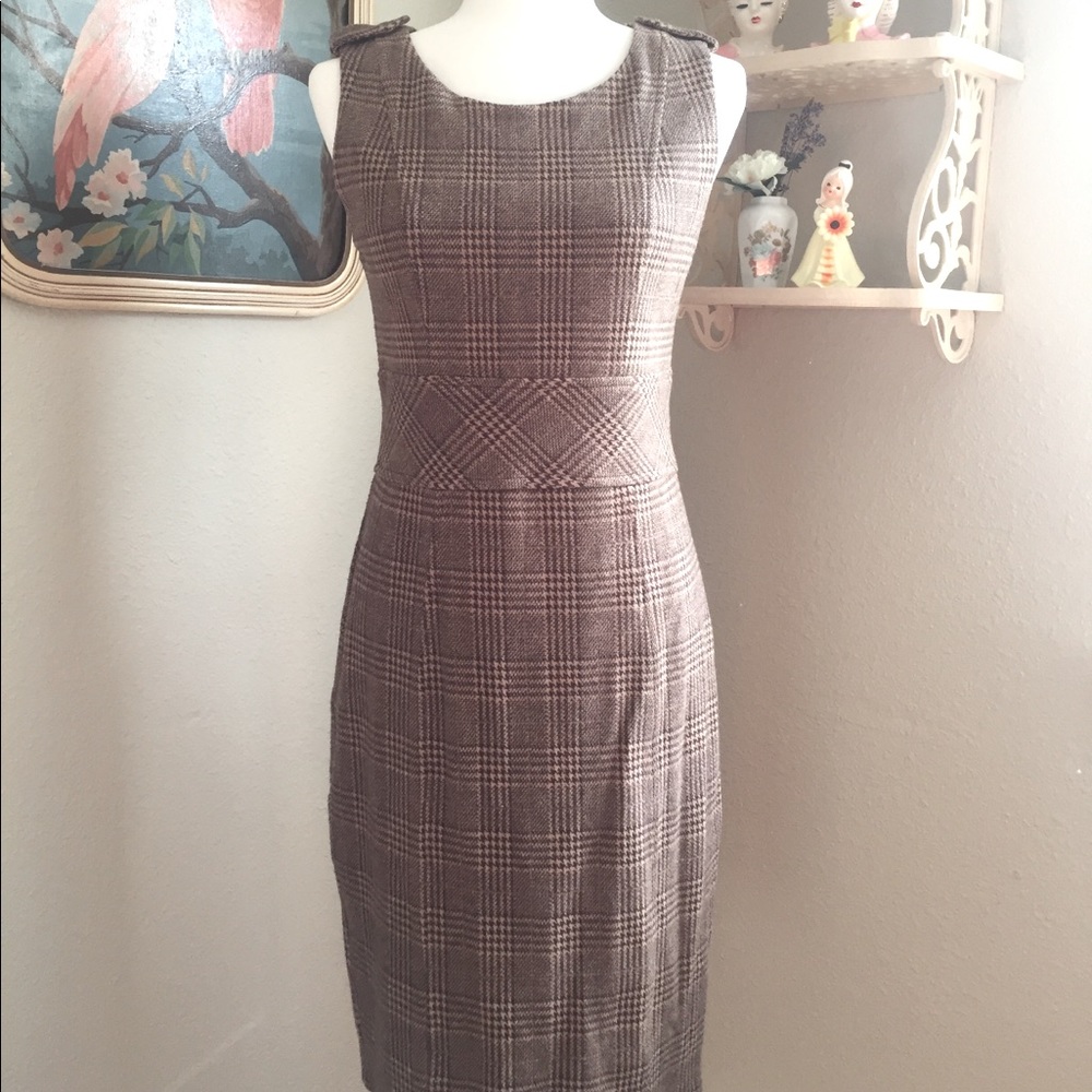 1950’s / 1960’s Style Plaid Wiggle Dress